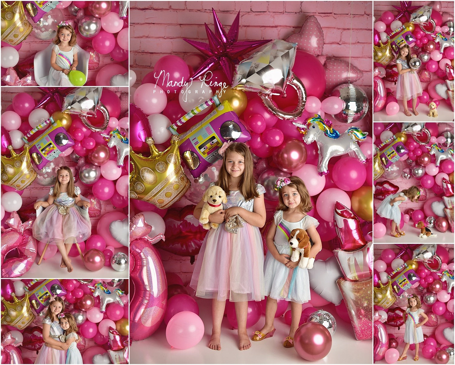 Kate Cake Smash Backdrop Birthday Party Girly Doll Designed by Mandy Ringe Photography