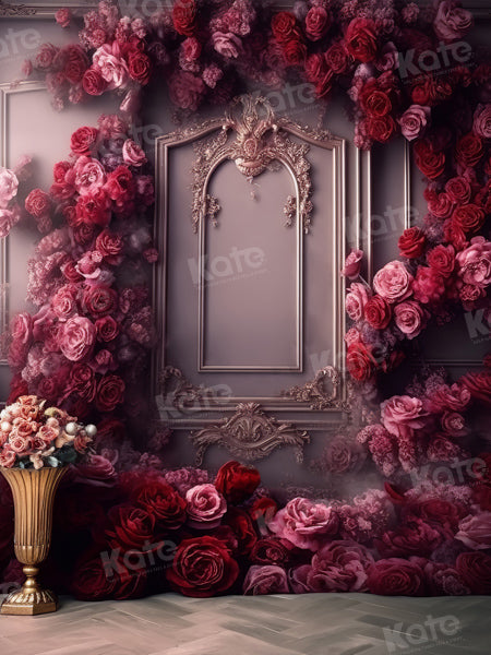 Kate Romantic Rose Floral Vintage Wall Backdrop for Photography