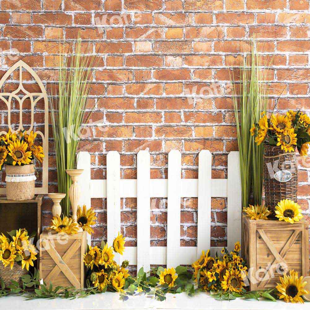 Kate Garden Backdrop Sunflower Summer Designed by Emetselch