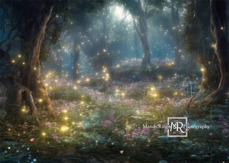 Kate Enchanted Spring Fairy Forest Backdrop Designed by Mandy Ringe Photography