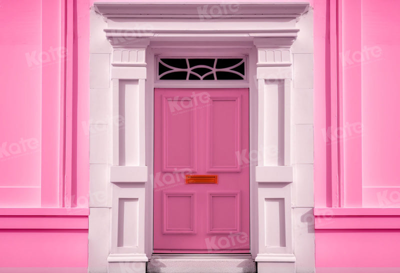 Kate Fashion Doll Fantasy House Pink Door Backdrop for Photography