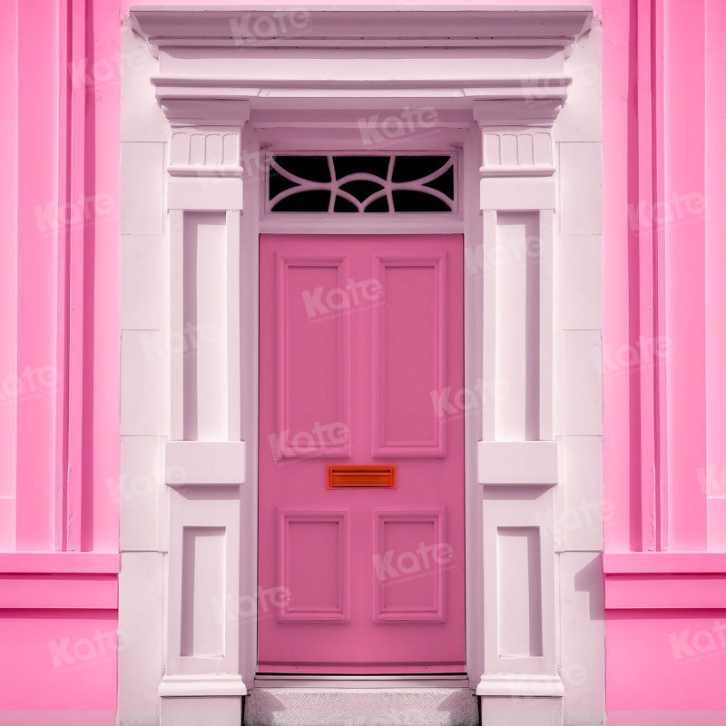 Kate Fashion Doll Fantasy House Pink Door Backdrop for Photography