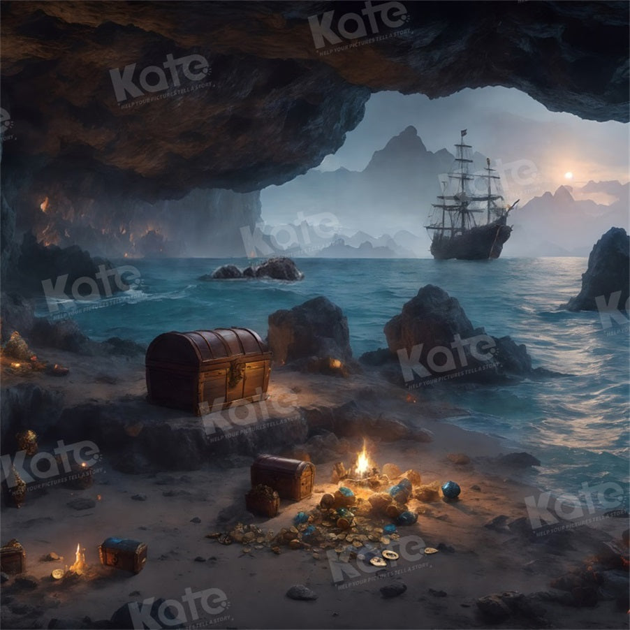 Kate Summer Pirate Treasure Cave Backdrop for Photography