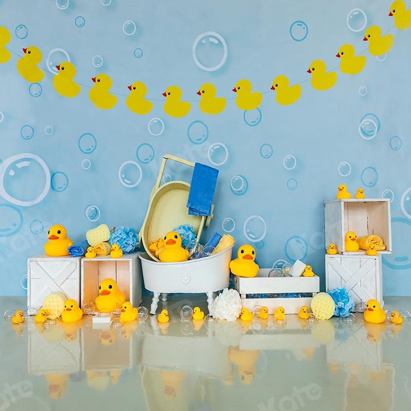 Kate Little Duck Baby Shower Cake Smash Backdrop Designed by Emetselch
