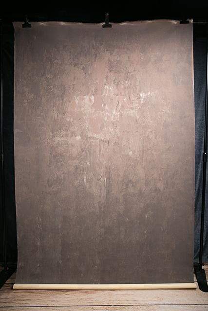 Katebackdrop£ºKate Abstract Texture Dark Brown Color Hand Painted Canvas Backdrop